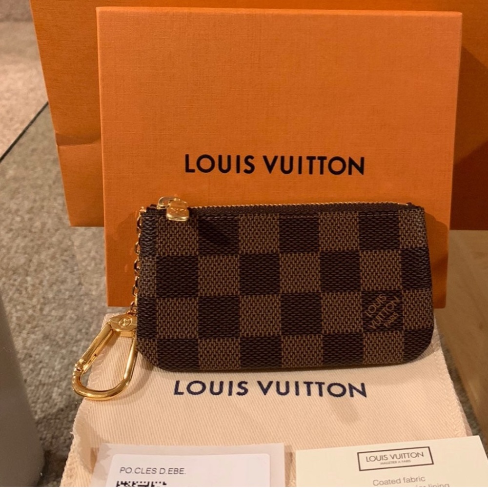 🇫🇷NEW Louis Vuitton Damier Ebene Key Pouch Cles